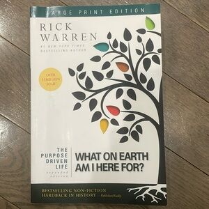 Rick Warren The Purpose Driven Life Book Large Print Expanded Edition